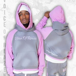 "PEACE WITH PIECES" PURPLE HOODIE